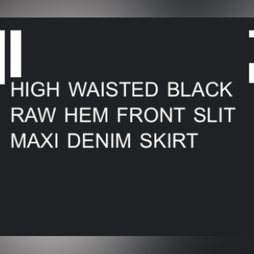Express Black Maxi Skirt - Picture 2 of 2